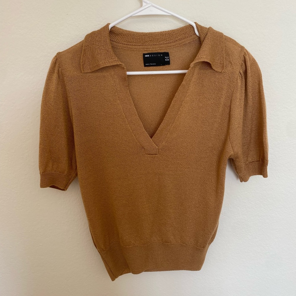 ASOS Knit Polo Style Top